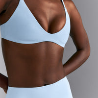 SoftMotion™ Strappy Scoop Bralette | Mist Blue