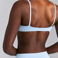 SoftMotion™ Strappy Scoop Bralette | Mist Blue
