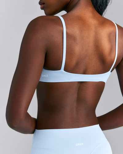 SoftMotion™ Strappy Scoop Bralette | Mist Blue