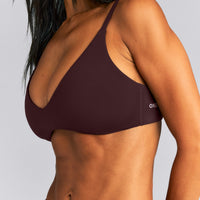 SoftMotion™ Strappy Scoop Bralette | Plum Brown