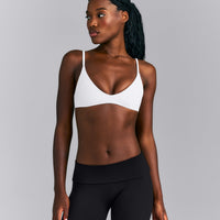 SoftMotion™ Strappy Scoop Bralette New Branding | White