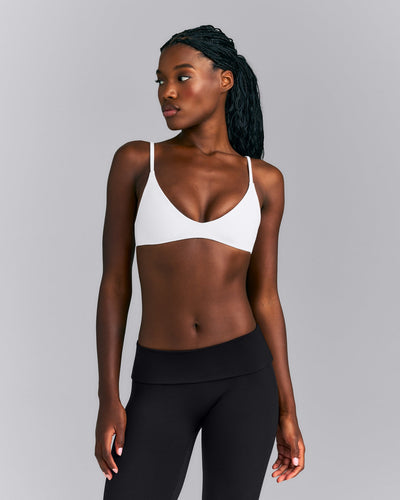 SoftMotion™ Strappy Scoop Bralette New Branding | White