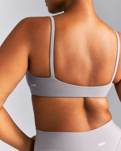 SoftMotion™ Strappy Scoop Bralette New Branding | Zinc Grey