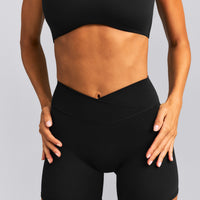 SoftMotion™ Wrap Shorts 6" New Branding | Black