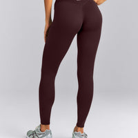 SoftMotion™ Wrap Leggings New Branding | Plum Brown