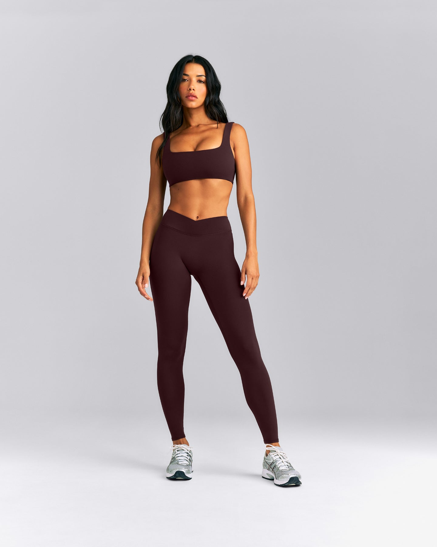 SoftMotion™ Wrap Leggings New Branding | Plum Brown