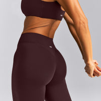 SoftMotion™ Wrap Leggings New Branding | Plum Brown