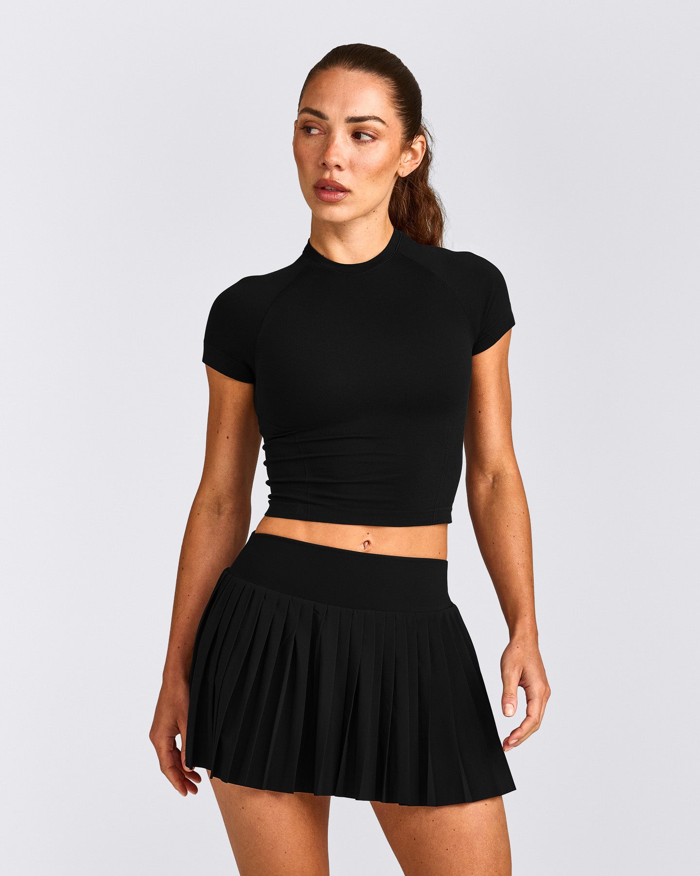 Oner Seamless Fitted Top | Black