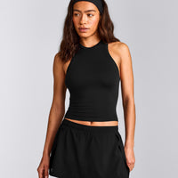 Oner Seamless Fitted Tank Top | Black