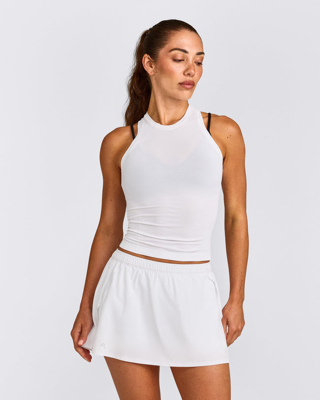 Oner Seamless Fitted Vest | White