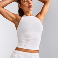 Oner Seamless Fitted Vest | White
