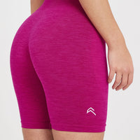 Classic Seamless 2.0 Cycling Shorts | Fuchsia Marl