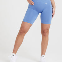 Classic Seamless 2.0 Cycling Shorts | Light Denim Marl