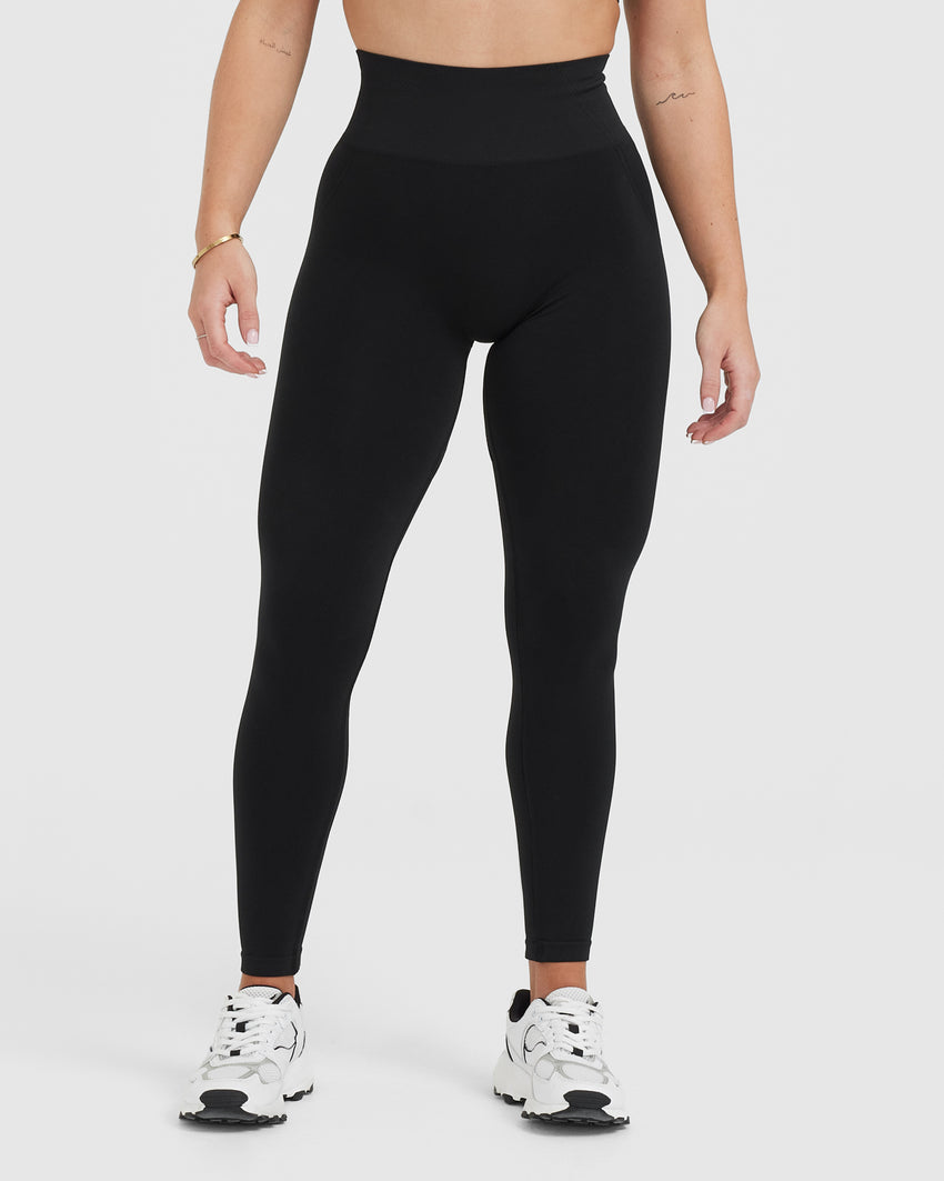 BLACK HIGH WAISTED GYM LEGGINGS - WOMEN | Oner Active CA