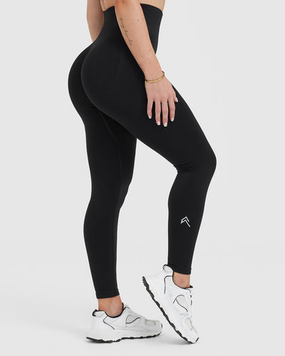Alpha Seamless Scrunch Leggings (Black) – Fitness Fashioness