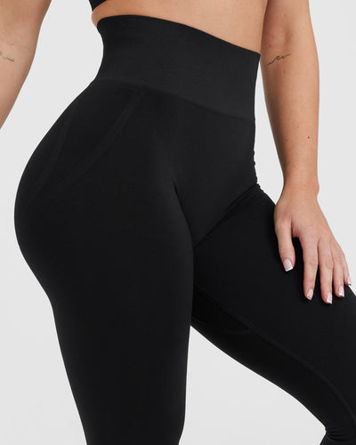 Women'S Super Soft Full Length Legging-Seamless Technology,Black