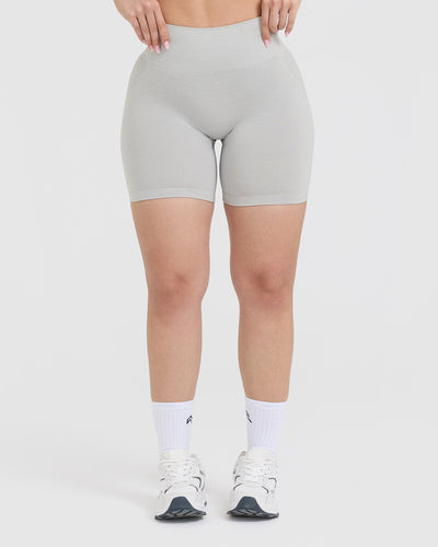 Effortless Seamless Shorts Light Grey Marl