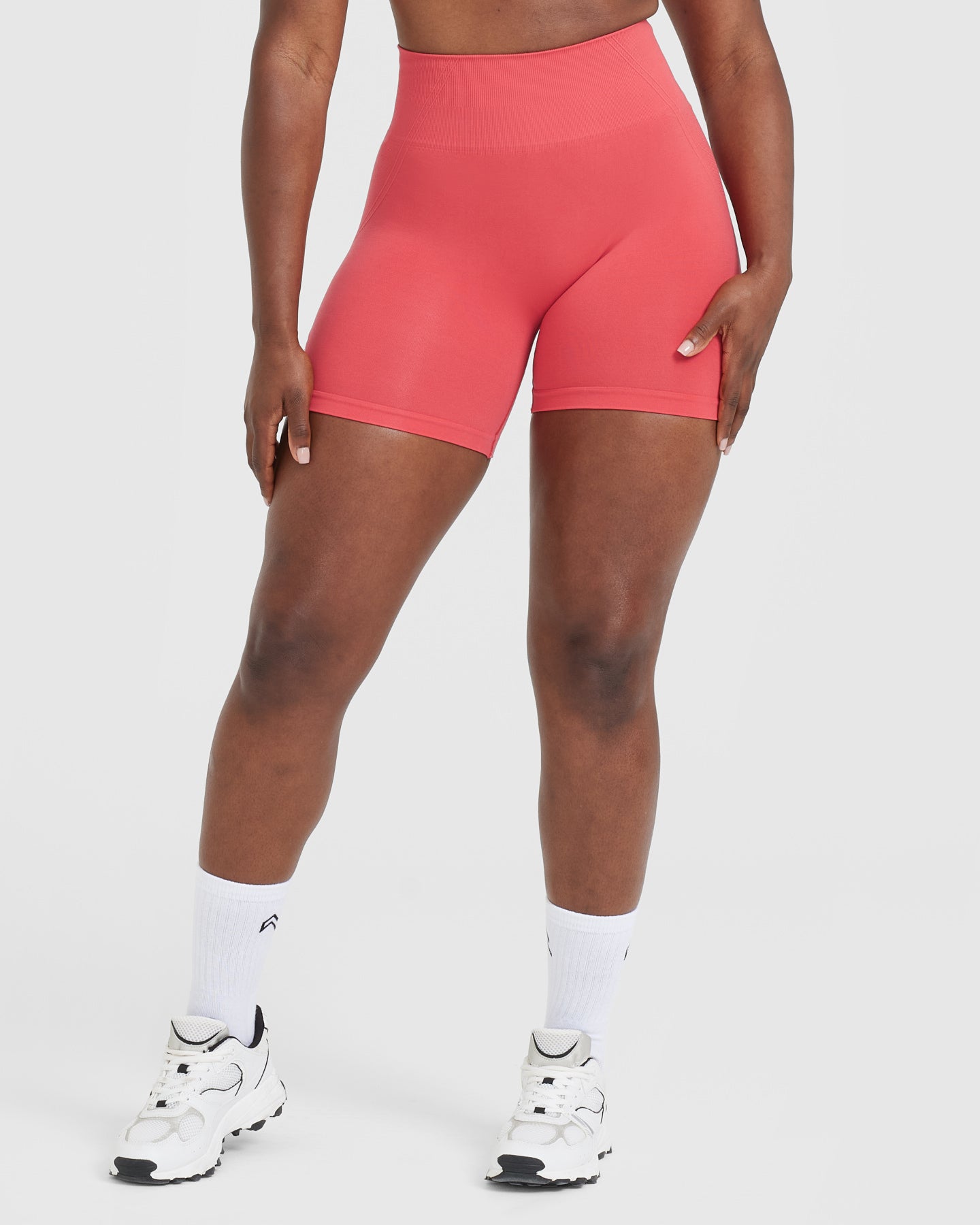 Red Seamless Shorts Women's - Sweet Red
