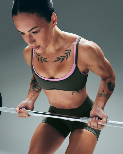EnhanceLift™ Seamless Minimal Bralette | Dark Khaki