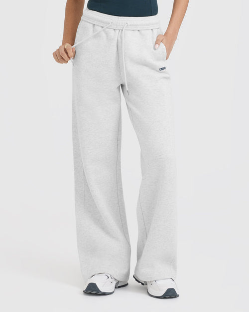 Oner Modal Foundations Straight Leg Joggers | Light Grey Marl