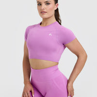 Go To Seamless Fitted Crop Top | Orchid Purple