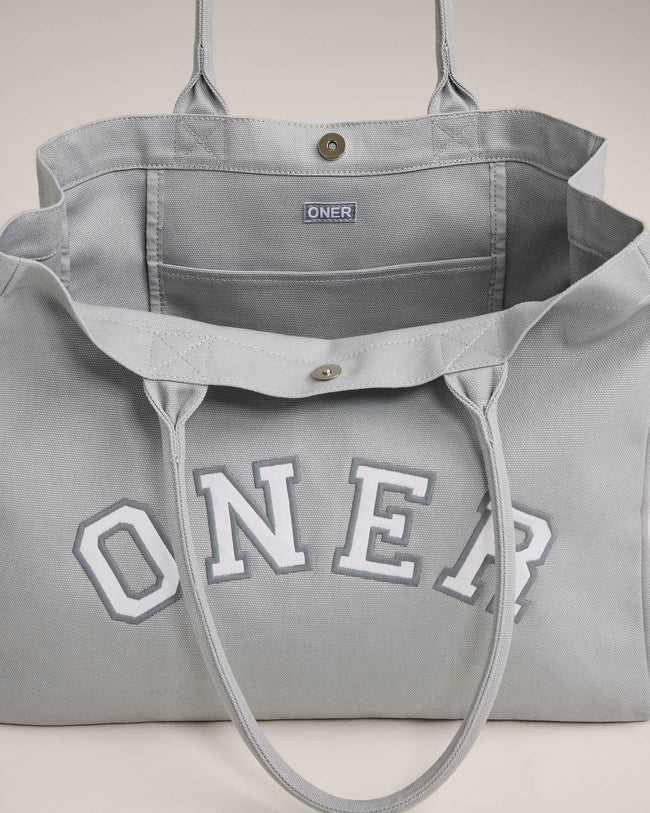 Oner Girlfriend Canvas Tote | Platinum Grey