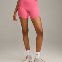 UnifiedMove Wrap Shorts 6" with Reflective Logo | Hot Girl Pink