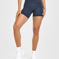 UnifiedMove™ High Waisted Pocket Shorts 6" | True Blue