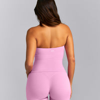 SoftMotion™ Strappy Halter Neck Tank Top with Built in Bra Shelf New Branding | Rose Pink