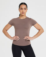 Mellow™ Soft Short Sleeve T-Shirt | Cool Brown