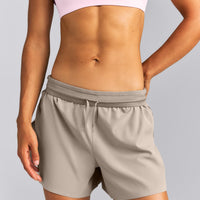 AirMove™ Lined Pocket Shorts 4" | Warm Sand