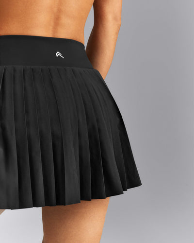 AirMove™ Pleated Skort with Pockets | Black