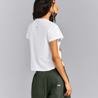 Regular Cotton Short Sleeve T-Shirt | White
