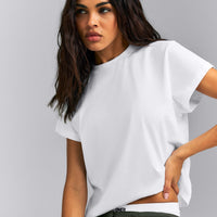 Regular Cotton Short Sleeve T-Shirt | White