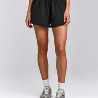 Cotton Vintage Lounge Shorts | Washed Black