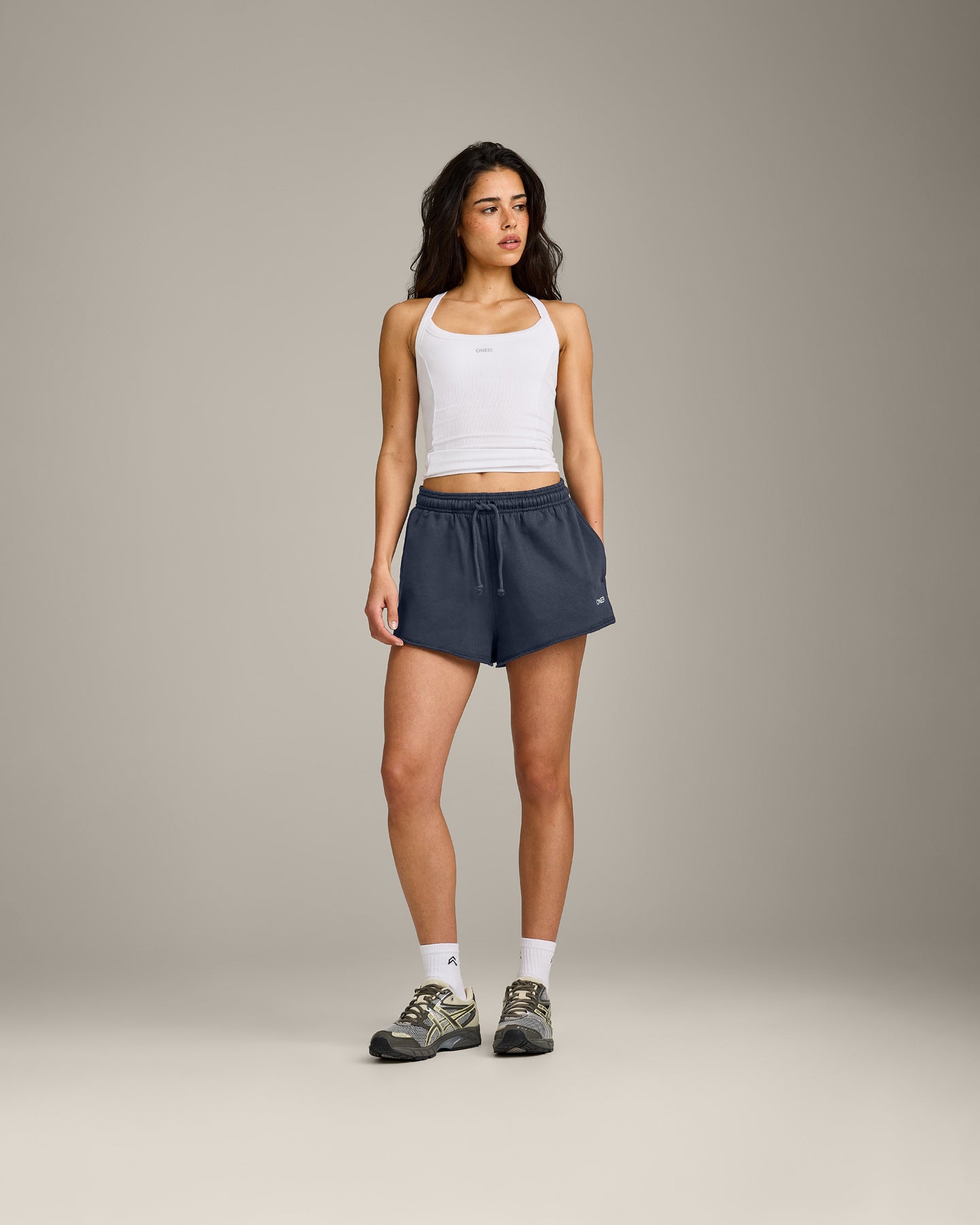 Cotton Vintage Lounge Shorts | Washed True Blue