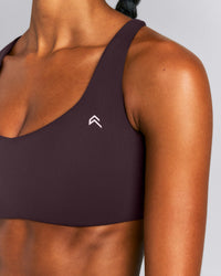 EasyLift™ Cross Back Sports Bra New Branding | Dark Umber Brown