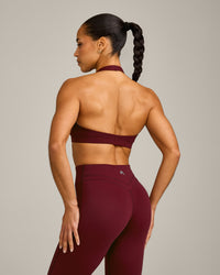 EasyLift™ Halter Bralette with Grey Logo | Rosewood