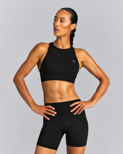 EasyLift™ High Neck Sports Bra New Branding | Black