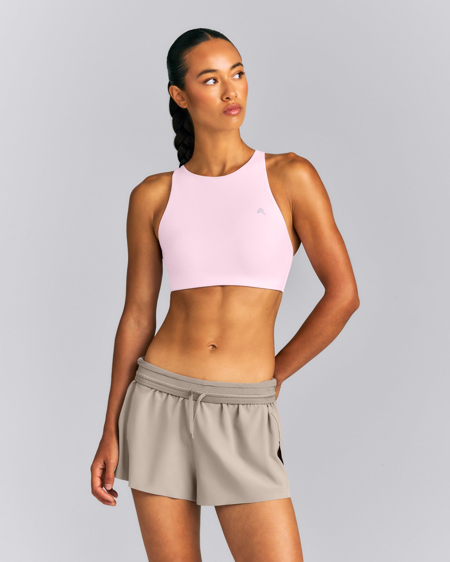 EasyLift™ High Neck Sports Bra New Branding | Soft Girl Pink