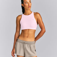 EasyLift™ High Neck Sports Bra New Branding | Soft Girl Pink
