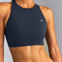 EasyLift™ High Neck Sports Bra New Branding | True Blue