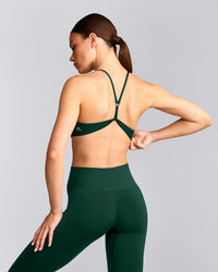 EasyLift™ Ultra Minimal Bralette with Grey Logo | Racing Green