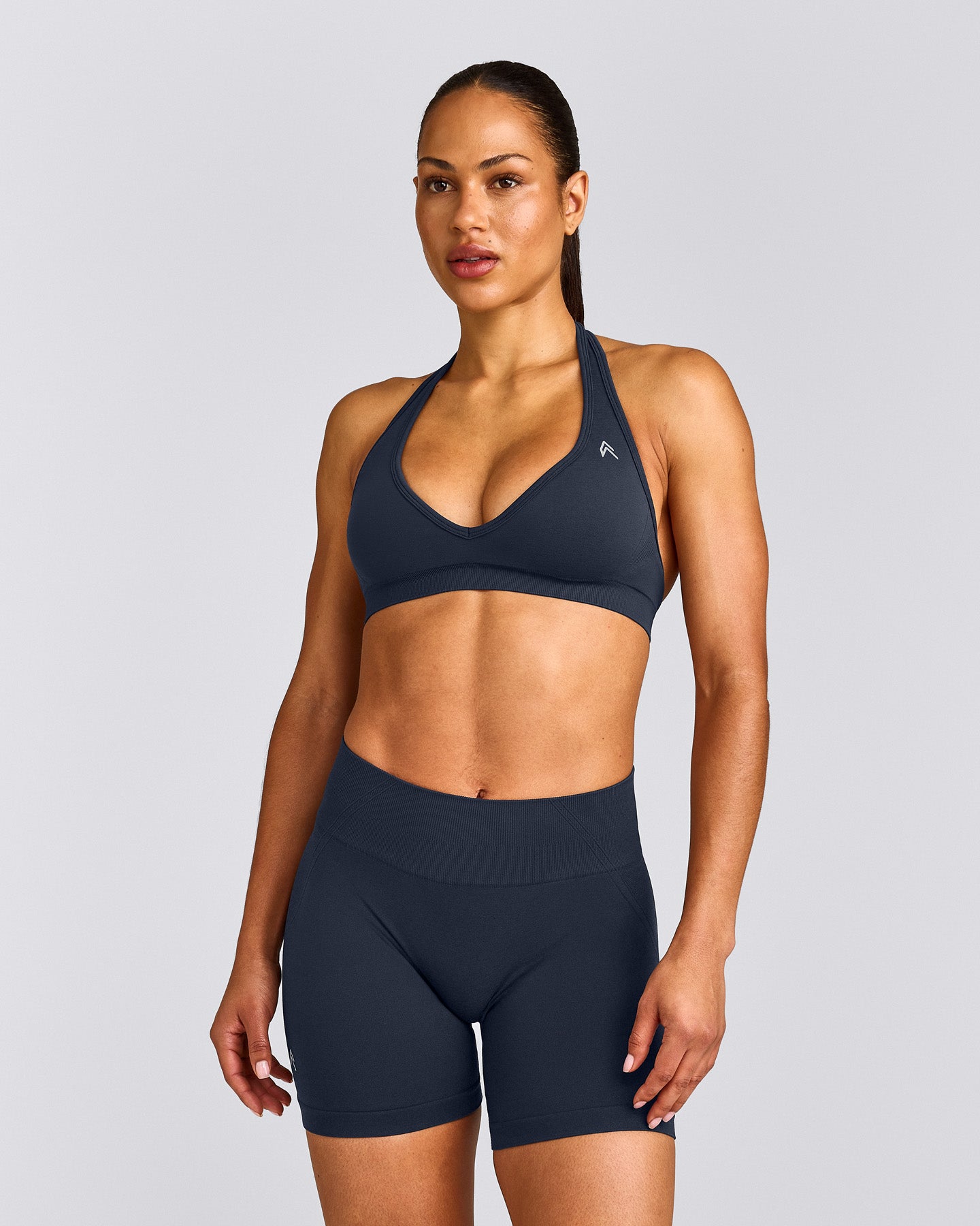 EffortlessLift™ Seamless Halter Neck Sports Bra New Branding | True Blue
