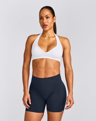 EffortlessLift™ Seamless Halter Neck Sports Bra New Branding | White