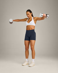 EffortlessLift™ Seamless Halter Neck Sports Bra New Branding | White