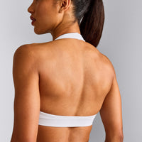 EffortlessLift™ Seamless Halter Neck Sports Bra New Branding | White
