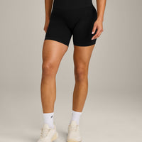 EffortlessLift™ Seamless High Rise Shorts New Branding | Black