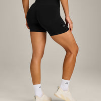 EffortlessLift™ Seamless High Rise Shorts New Branding | Black