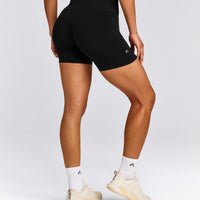 EffortlessLift™ Seamless High Rise Shorts | Black